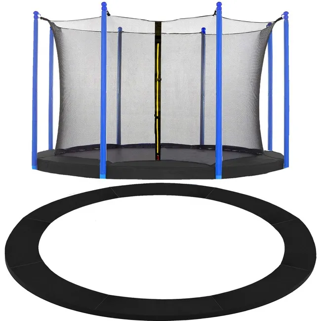 Osłona na sprężyny z siatką do trampoliny wewnętrzną 10FT 305 cm czarna