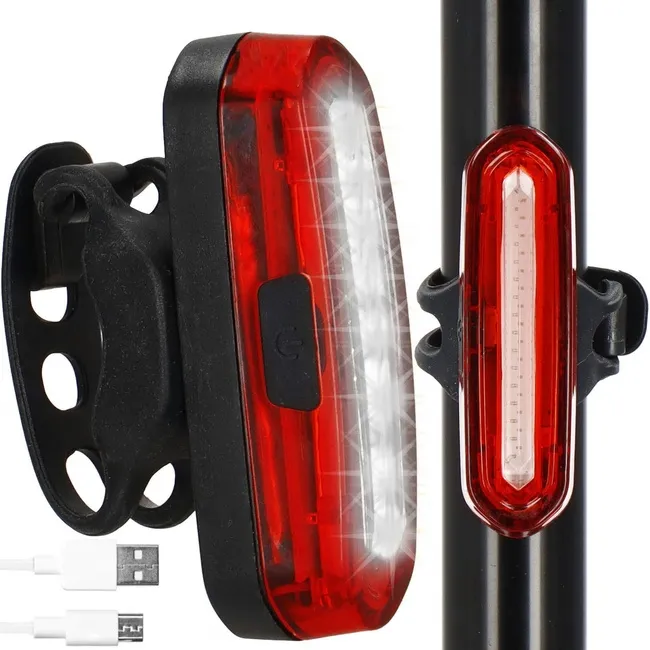 Lampka rowerowa tylna usb 50 lumenów