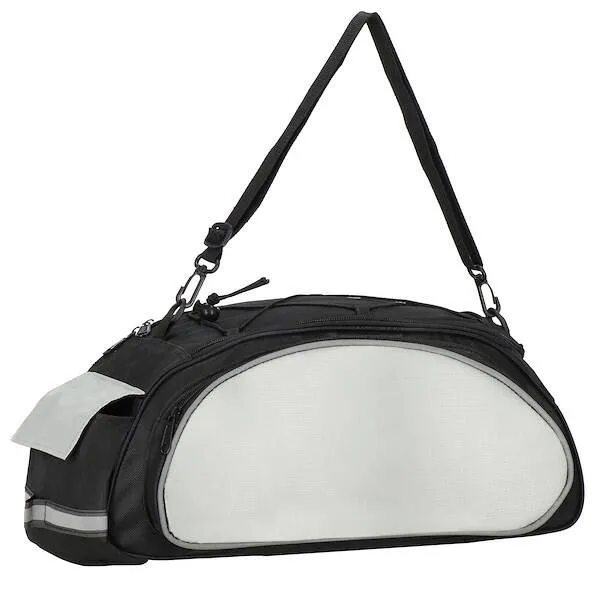 Sakwa rowerowa na bagażnik torba 14L szaro-czarna