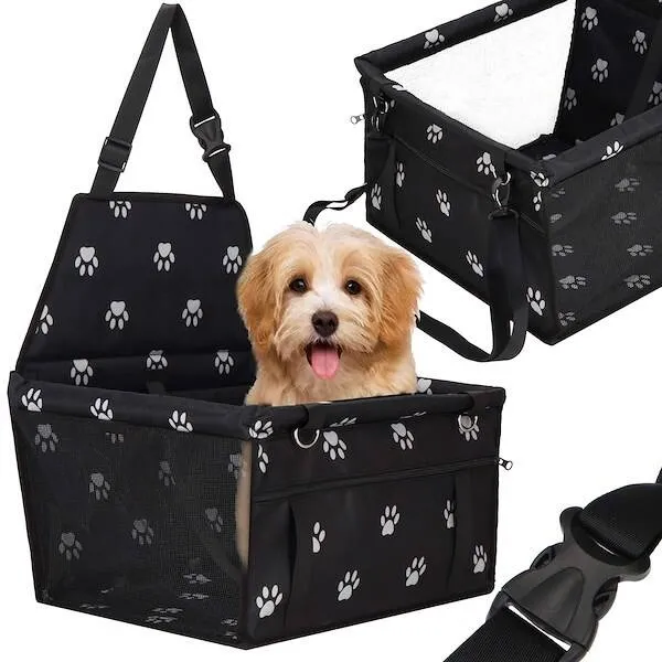 Transporter dla psa fotelik do samochodu czarny