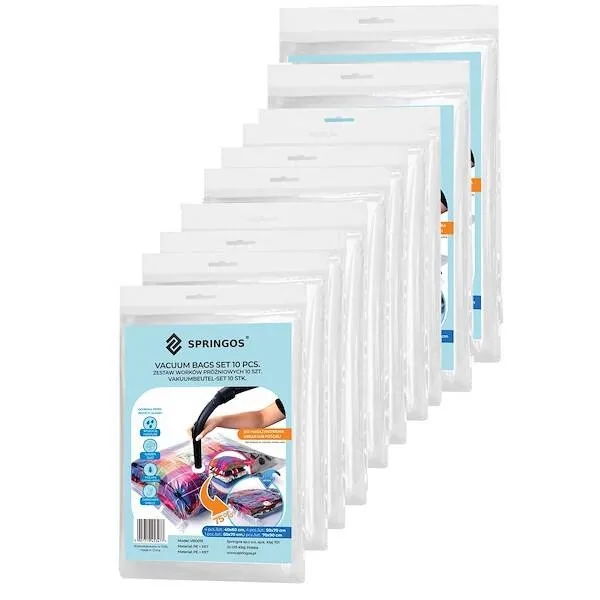 Worek próżniowy 10 szt. pokrowiec na ubrania 4 rozmiary