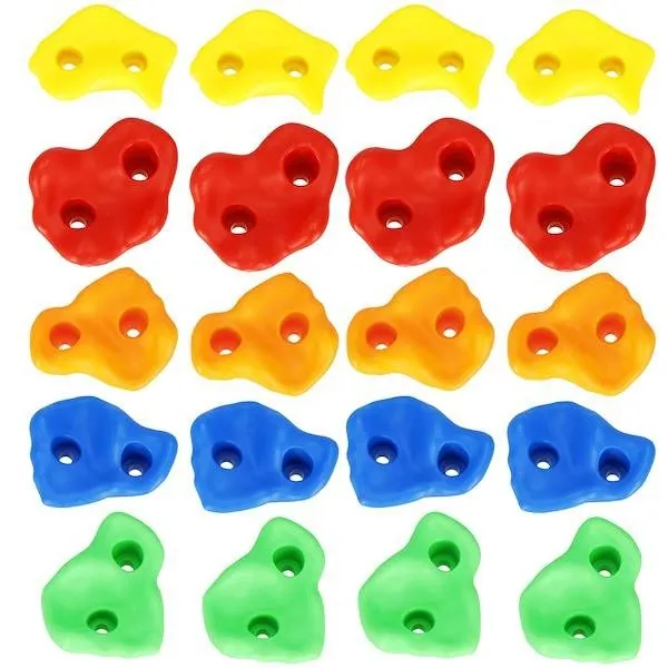 Kamienie do wspinaczki 20 szt. uchwyty, skałki dla dzieci multikolor