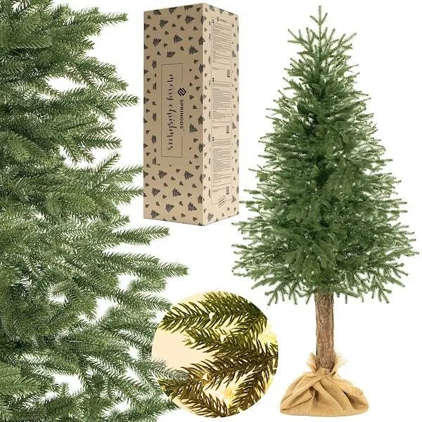 Choinka sztuczna na pniu 220 cm świerk PE