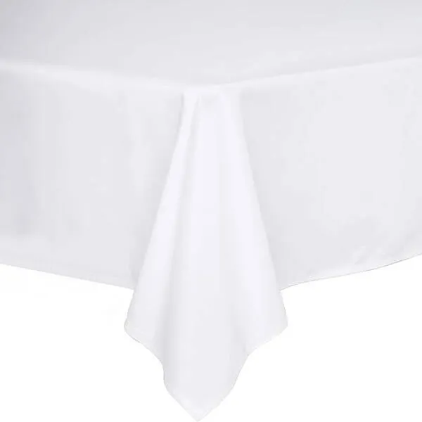 Bieżnik na stół świąteczny 220x140cm klasyczny obrus świąteczny biały
