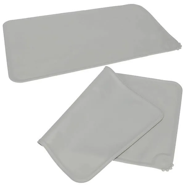 Mata pod miskę dla psa, kota wodoodporna podkładka antypoślizgowa szara