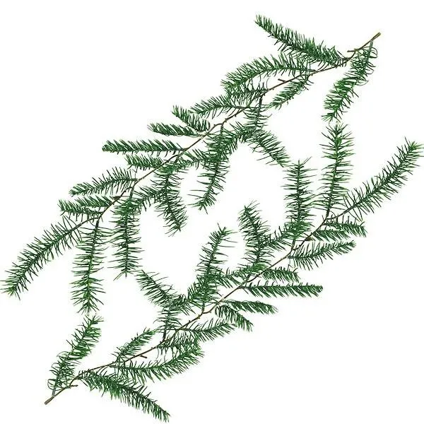 Gałązka świąteczna sztuczna dekoracja do stroika 58 cm