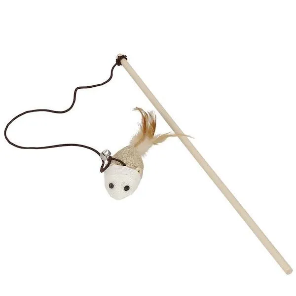 Zabawka dla kota patyk z myszką