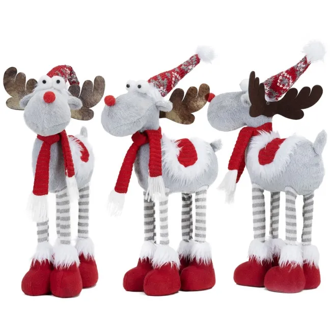 Świąteczny renifer 52 cm figurka ozdoba na święta