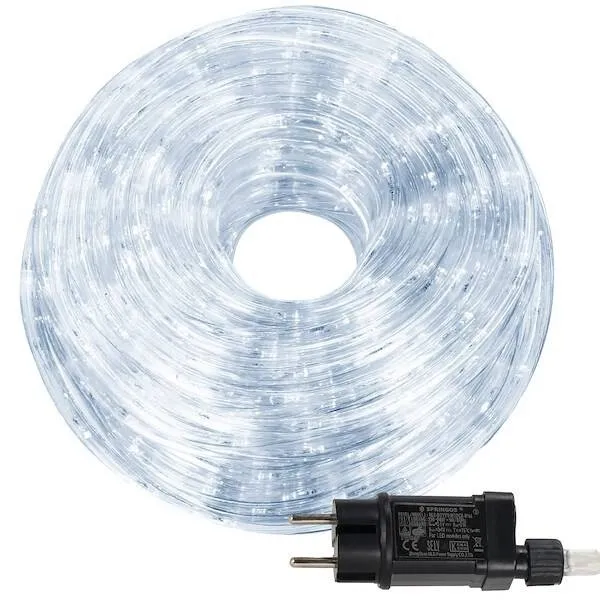 Wąż świetlny 240 Led zimny biały 11,5 m z programatorem IP44