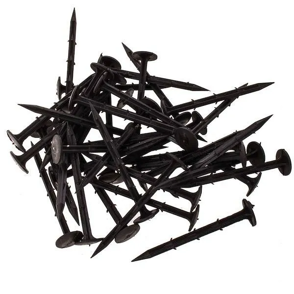 Szpilki mocujące do agrowłókniny kołki na krety 100 szt. kotwy do podłoża