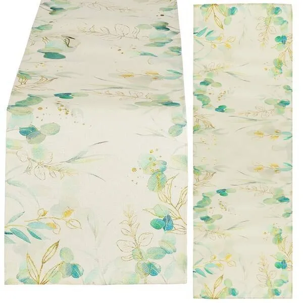 Bieżnik na stół świąteczny 180x32cm obrus świąteczny lniany