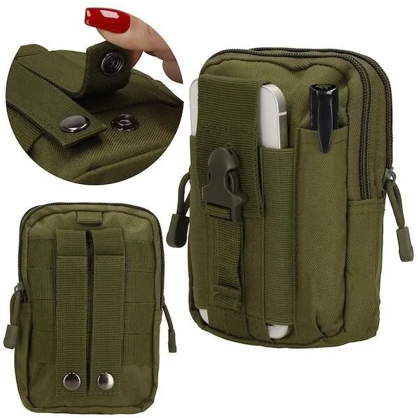 Nerka wojskowa do paska saszetka taktyczna ciemna zieleń