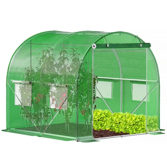 Szklarnia ogrodowa foliowa UV4 140g/m2 2x2x2 m zielona