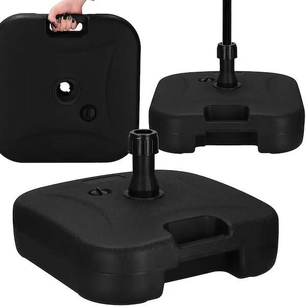 Podstawa pod parasol ogrodowy 22l stojak, podstawka obciążeniowa na parasol czarna