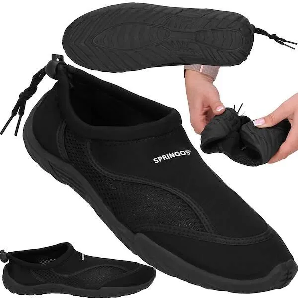Buty do wody męskie rozm. 46 szybkoschnące buty na plażę, do pływania czarne