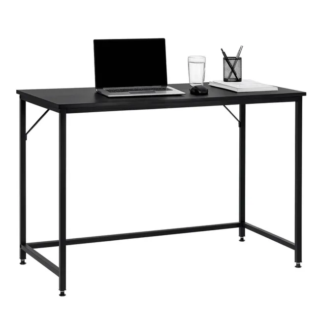 Biurko komputerowe nowoczesne 100x50x76 cm stolik loft industralny czarny