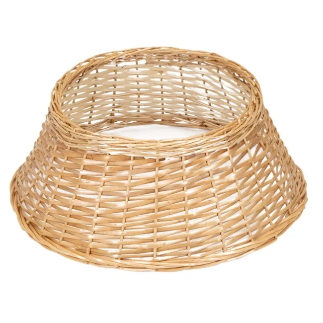 Osłona na stojak pod choinkę, wiklinowa 58 cm jasnobrązowy