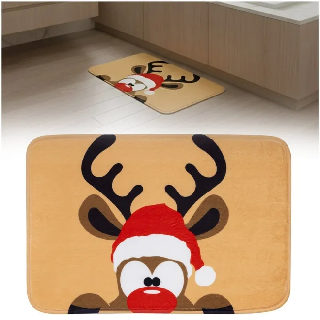 Dywanik łazienkowy, antypoślizgowy 60x40 cm mata, renifer