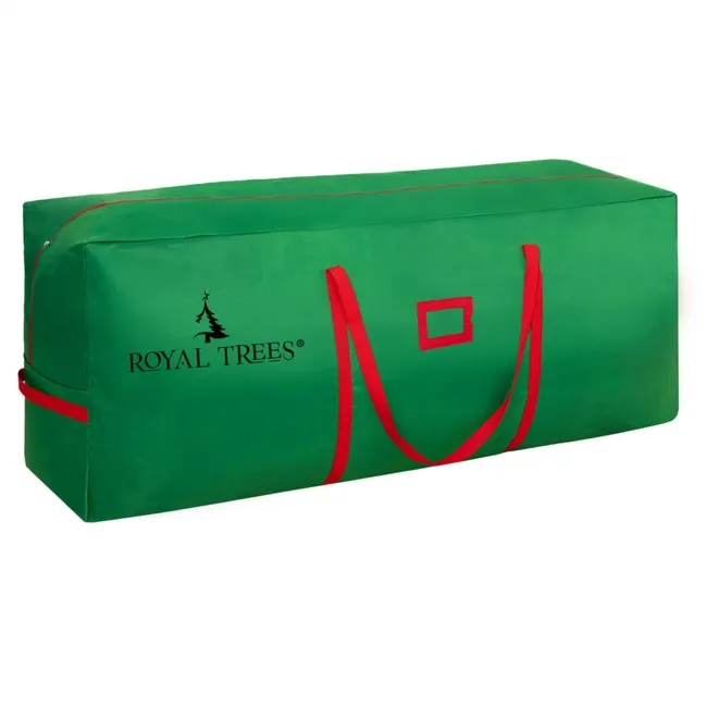 Pokrowiec na choinkę torba do przechowywania 125x50x40 cm futerał z uchwytami zielony