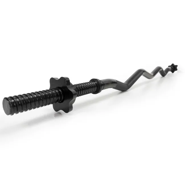 Gryf łamany olimpijski 120 cm sztanga ze stali, gwintowany, zaciski 25 mm