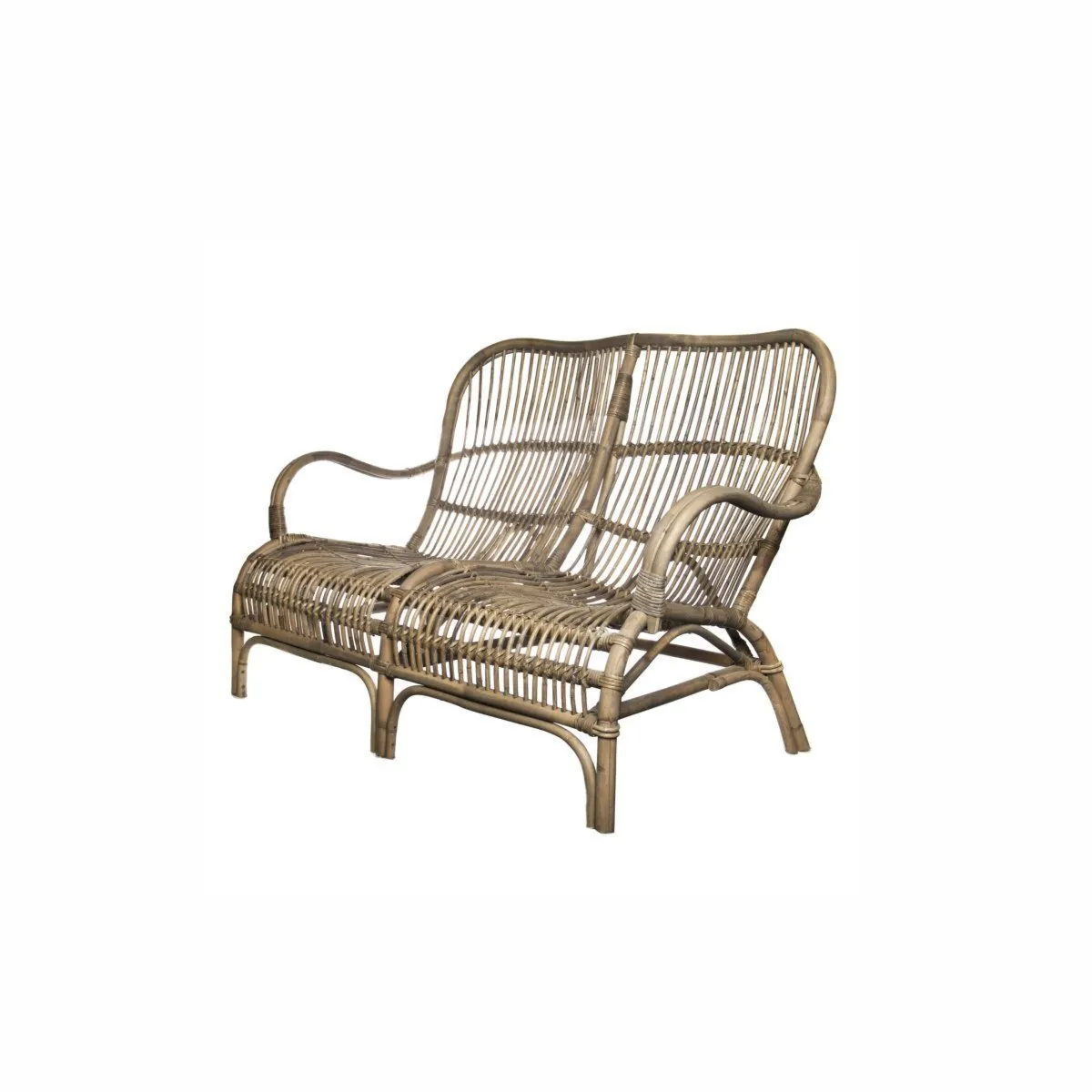 Sofa rattanowa naturalna CANNES  2 osobowa Vimine naturalna rattanowa