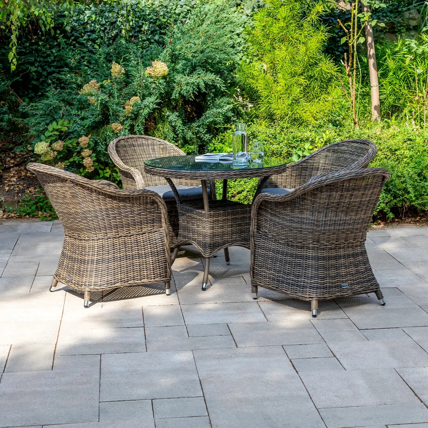 Meble ogrodowe FILIP II + LEONARDO  Oltre royal piaskowe technorattan