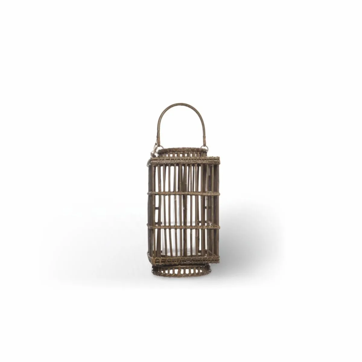 Lampion kwadratowy ROUSILLON  27x27x50 Vimine naturalny naturalny rattan