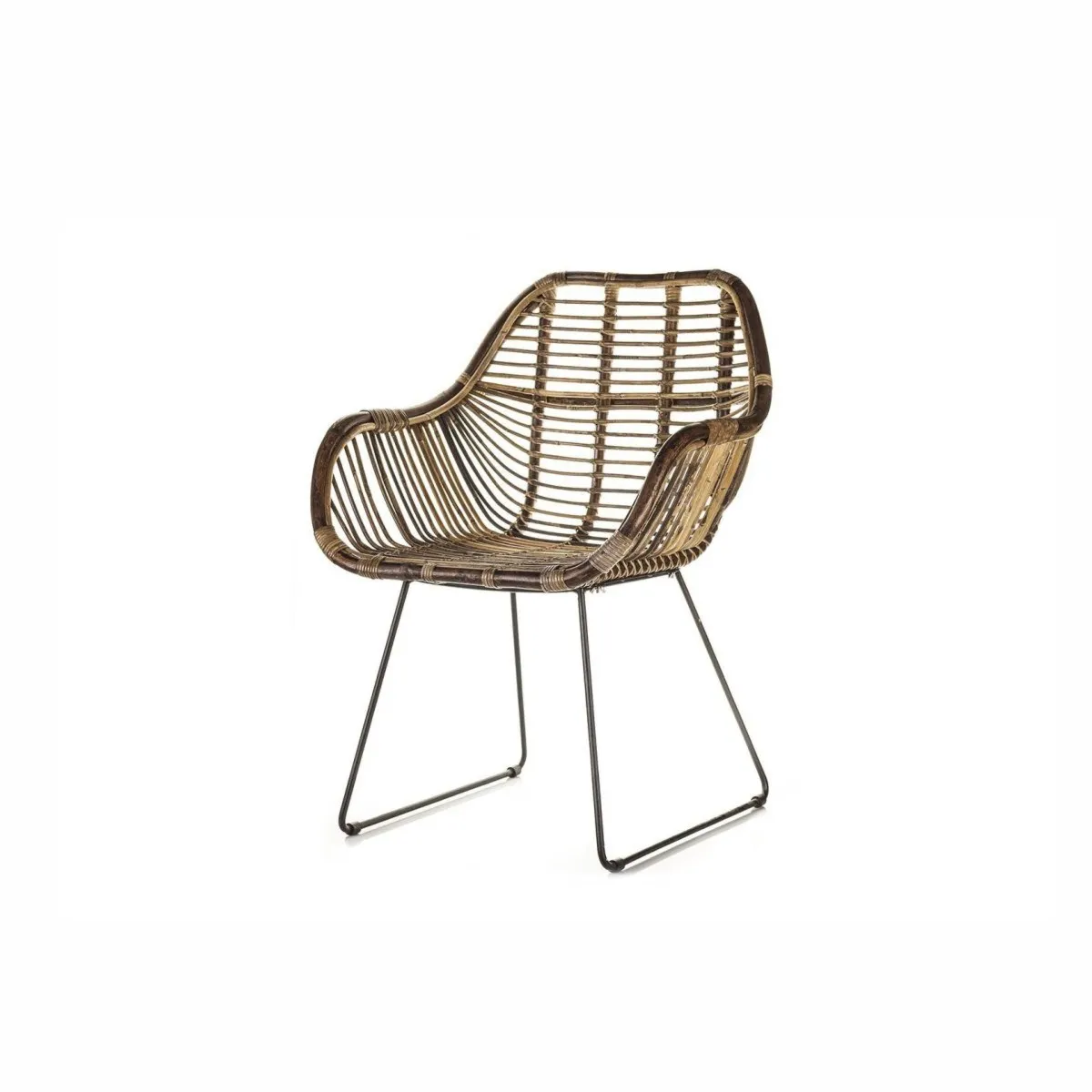 Krzesło na taras z rattanu LAVAL  58x65x88 Vimine naturalne