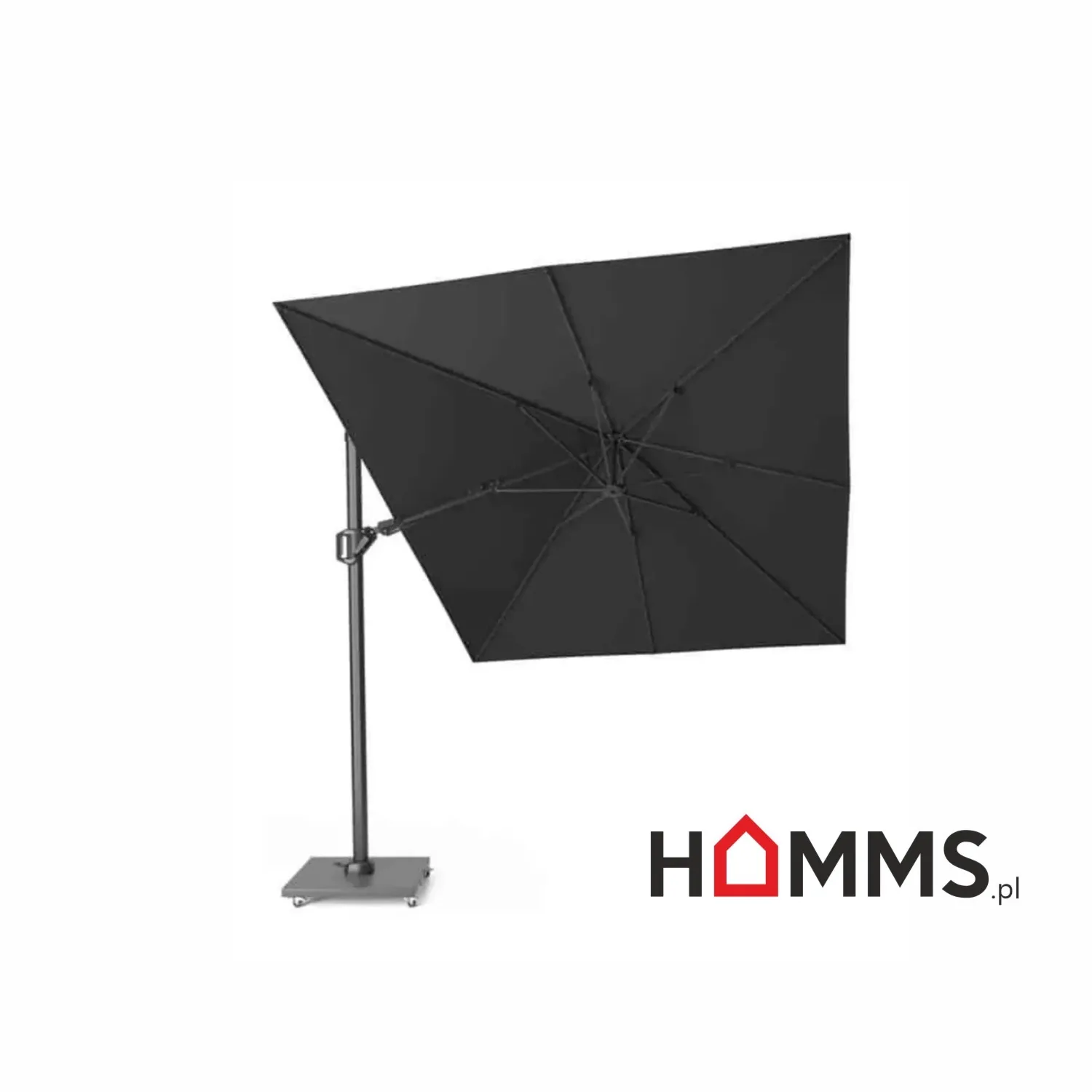 Parasol ogrodowy CHALLENGER T2 3,5x2,6 m PLATINUM faded black