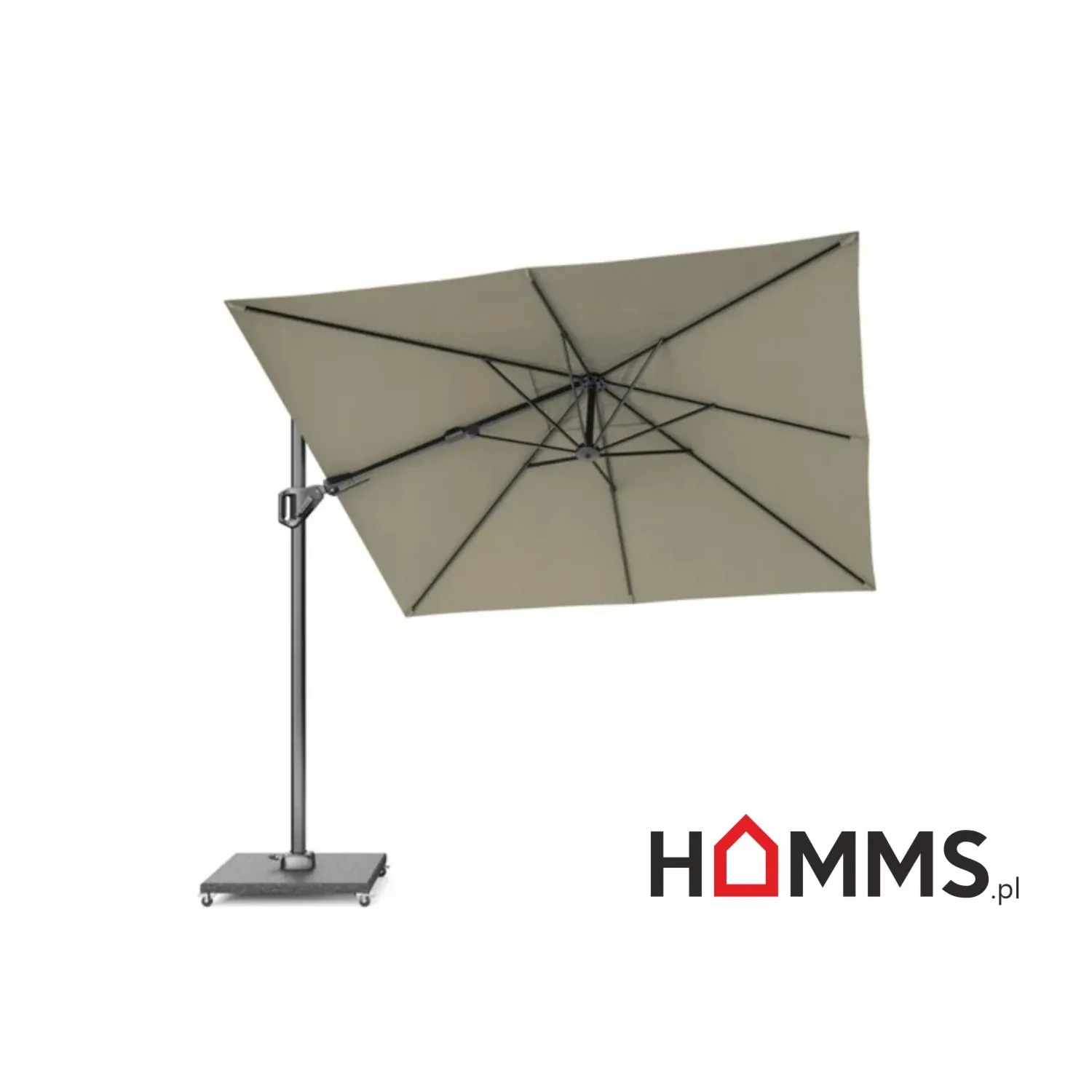 Parasol ogrodowy Voyager T2 - 2,7 x 2,7m - beżowy