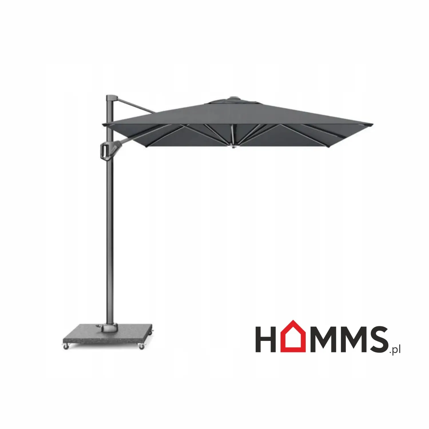 Parasol ogrodowy VOYAGER T1 3x2 m PLATINUM antracytowy