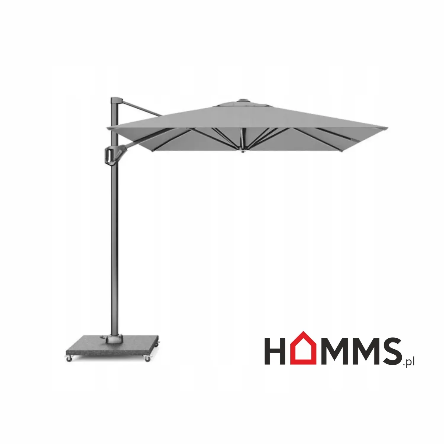 Parasol ogrodowy Voyager T1 - 3 x 2m - jasny szary