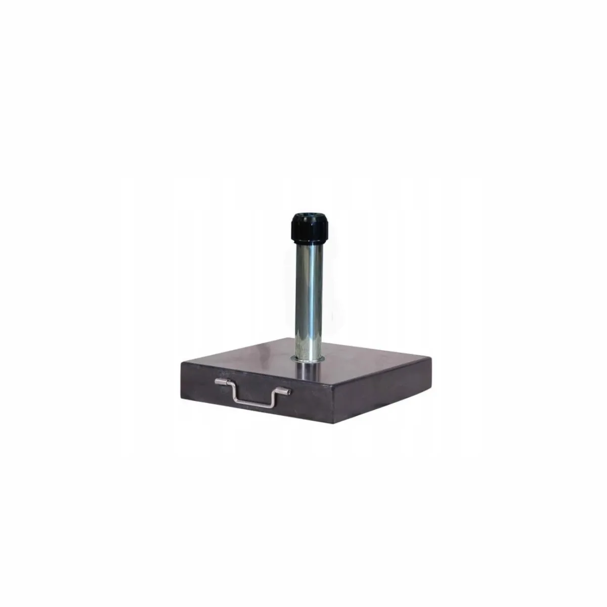 Podstawa do parasola z nogą centralną ROME  40 kg PLATINUM czarna