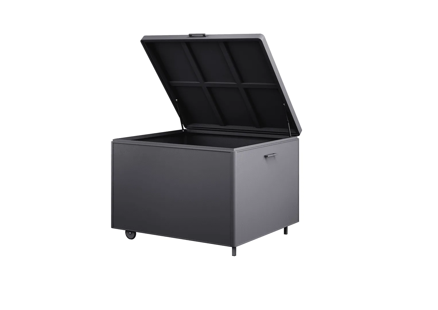 Skrzynia do ogrodu, na balkon CONTENITORE   ZUMM antracytowa aluminium