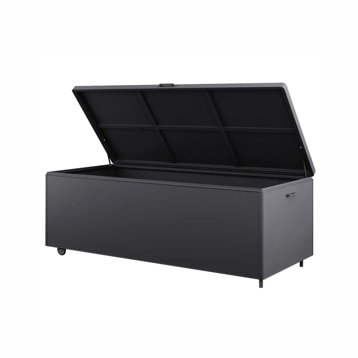 Skrzynia tarasowa, ogrodowa CONTENITORE   ZUMM antracytowa aluminium