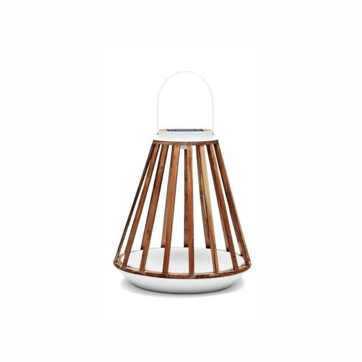 LAMPA SOLARNA MRS. SOLAR KATE TEAK BIAŁA L