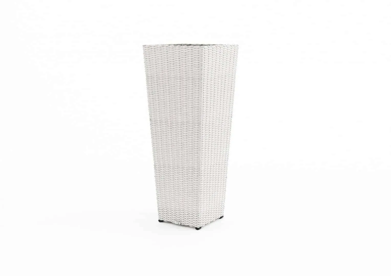 Donica tarasowa duża SCALEO  100x37x37 Oltre royal biała technorattan