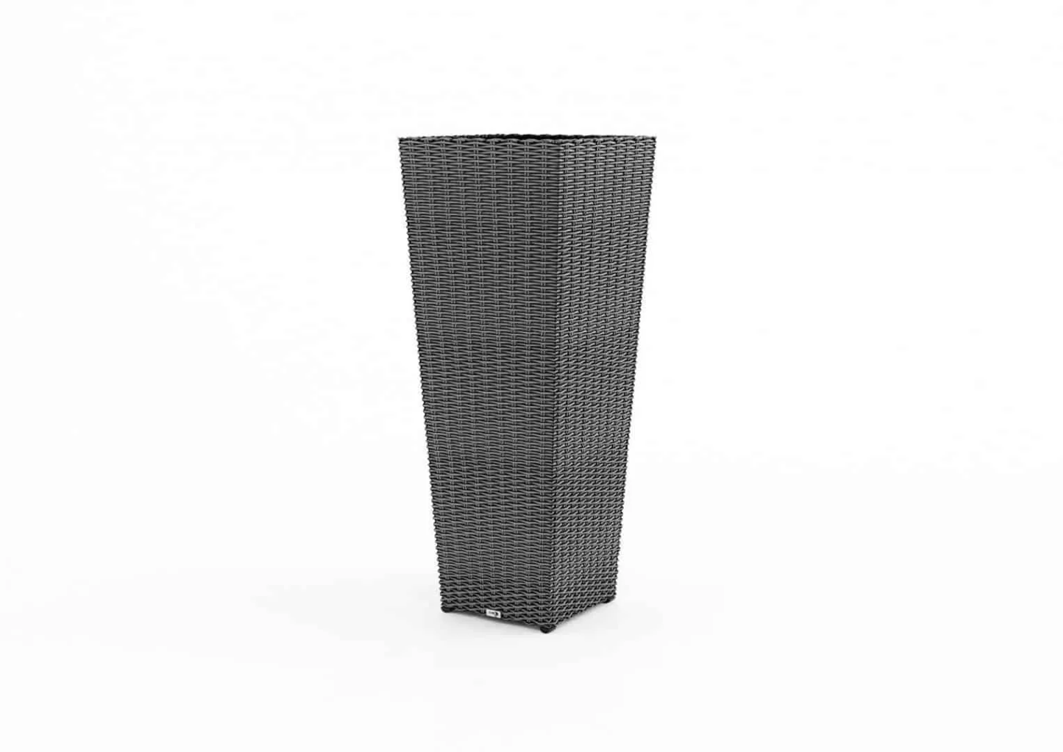 Donica tarasowa duża SCALEO  100x37x37 Oltre royal szara technorattan