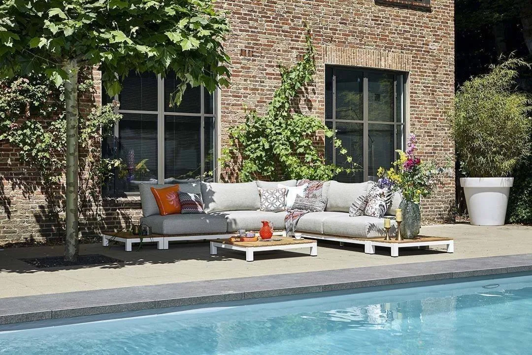 Zestaw mebli tarasowych EVORA II  Suns biały