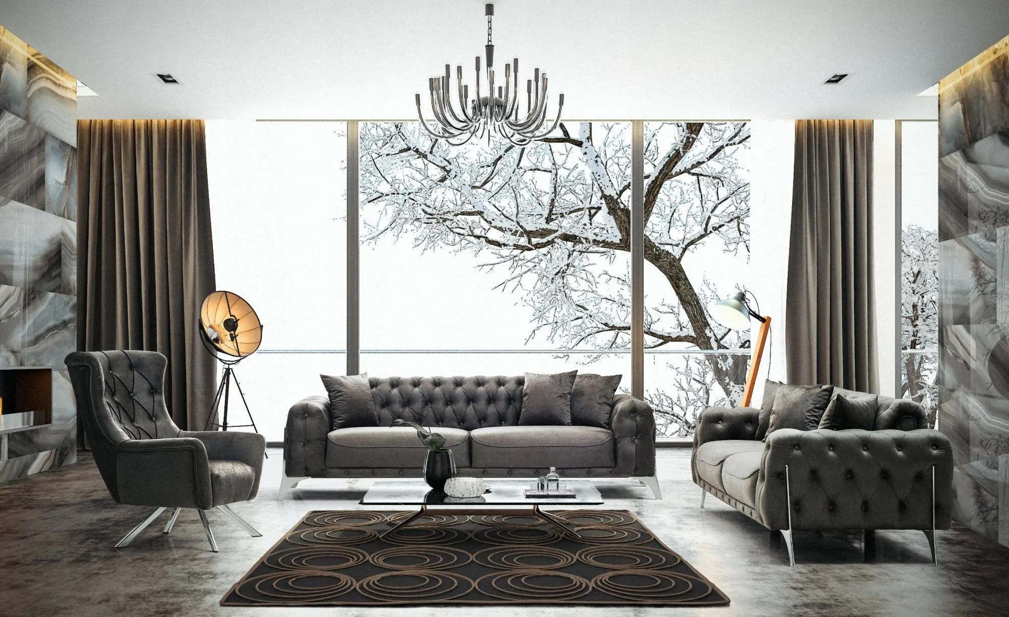 SOFA 3 osobowa DESSI TITANIUM