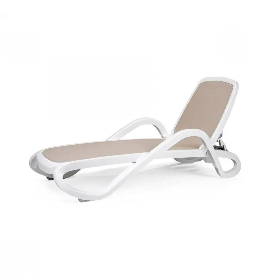 Leżak ogrodowy ALFA Nardi Bianco Tortora