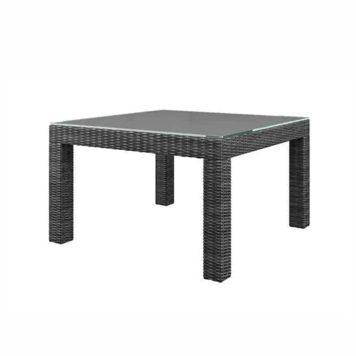 Stolik tarasowy MILANO kwadratowy 110x110 Oltre royal szary technorattan