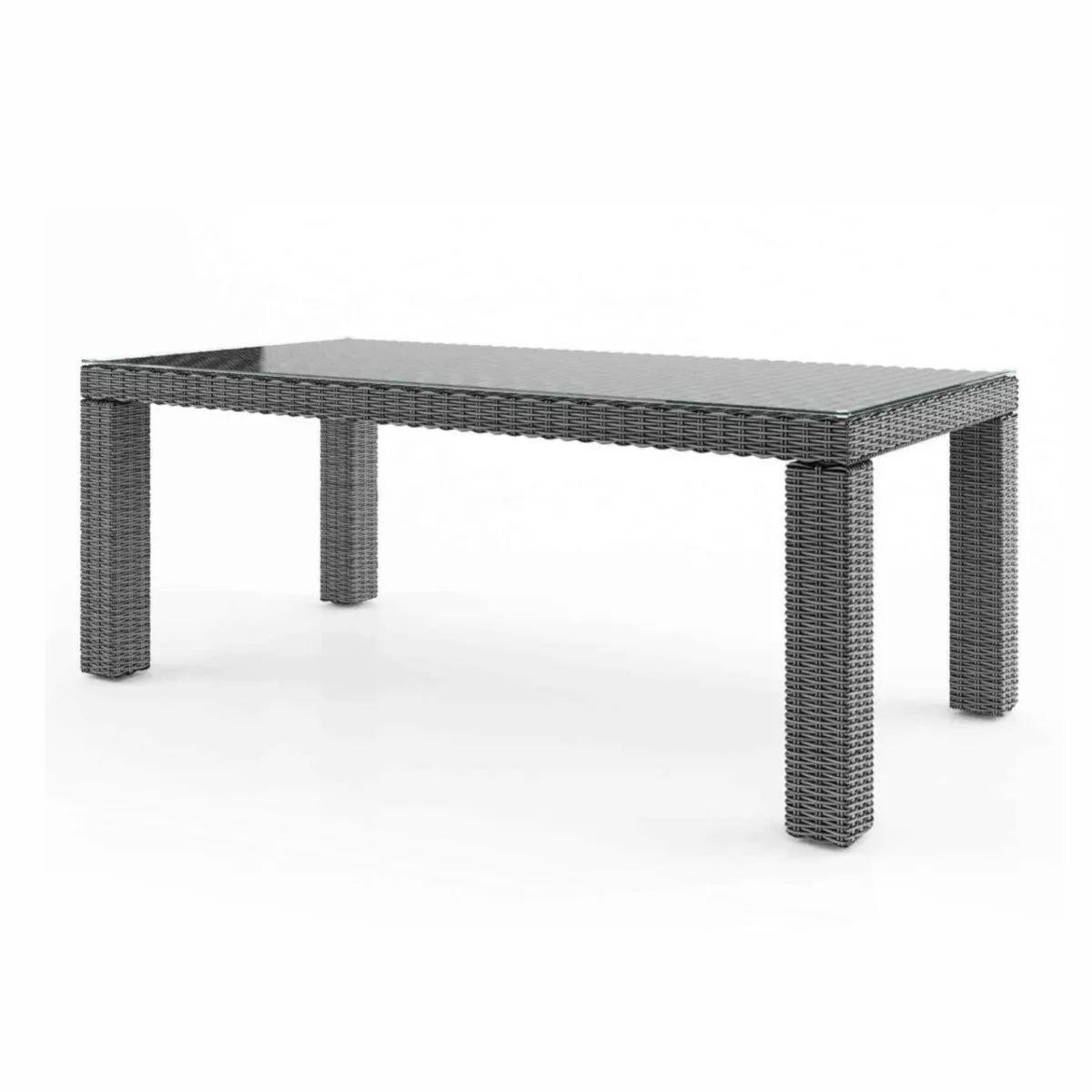 Stół ogrodowy RAPALLO   220x90 Oltre royal szary technorattan