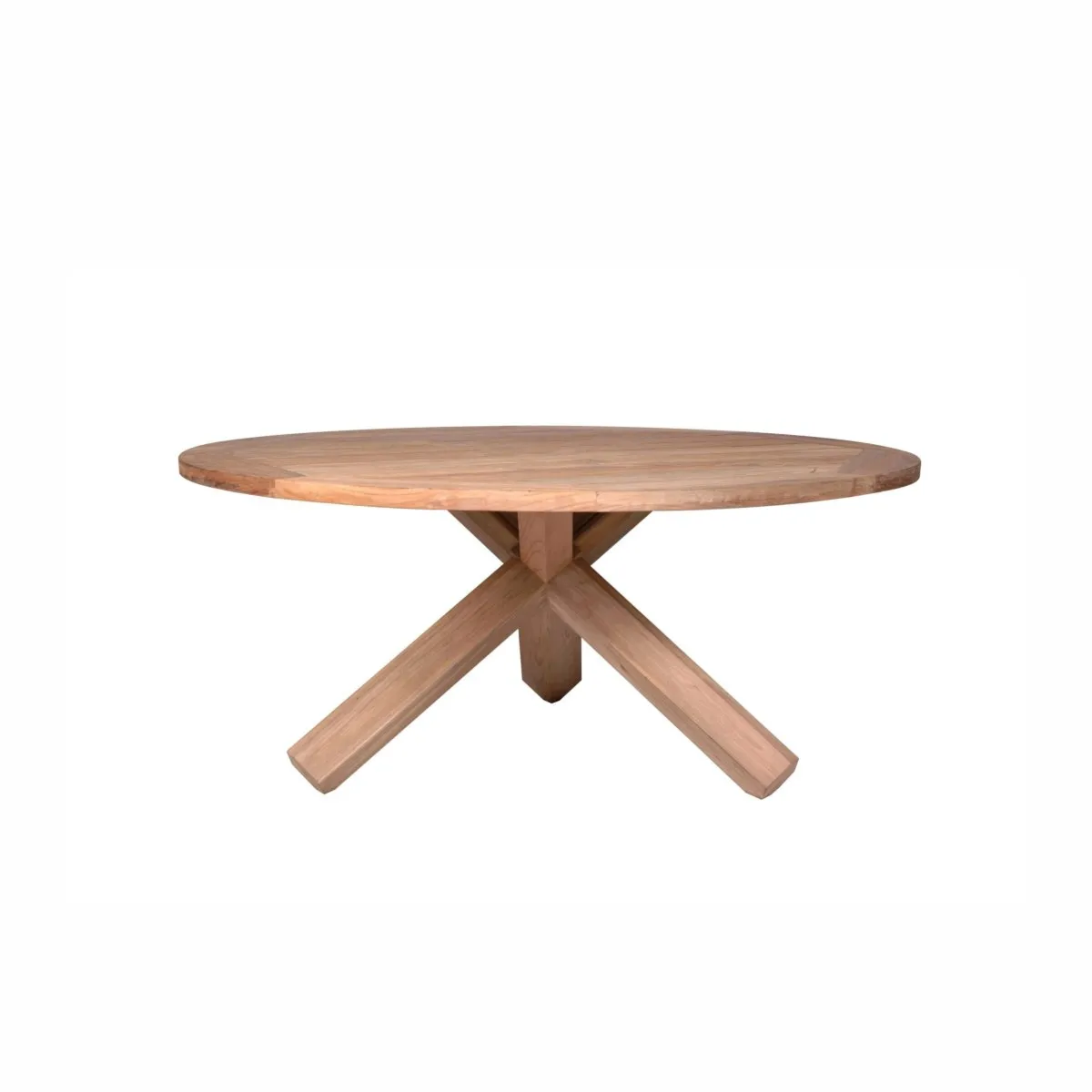 Stół ogrodowy BORDEAUX okragły  Ø150 Vimine naturalny drewno teak