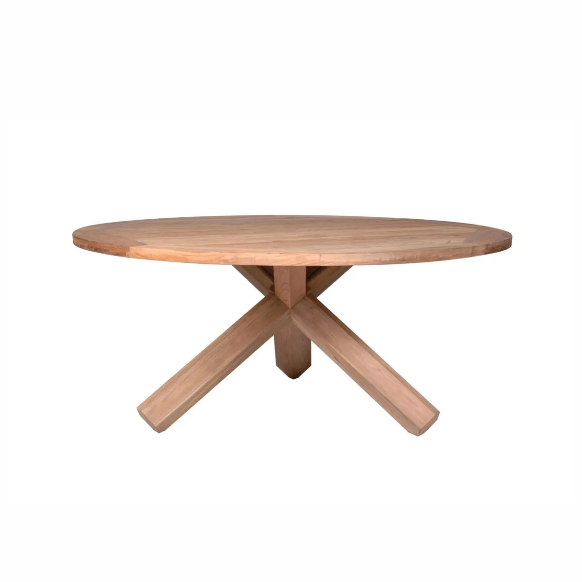 Stół ogrodowy BORDEAUX okragły  Ø170 Vimine naturalny drewno teak