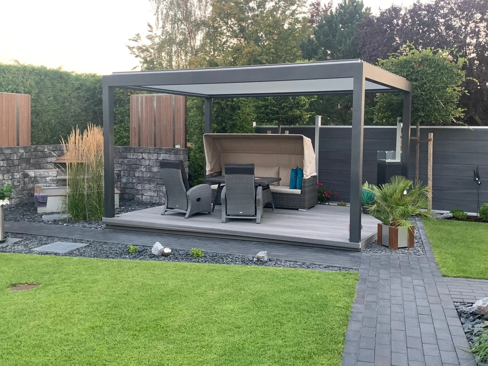 Zadaszenie tarasowe aluminiowe MOODWAY 300X500cm antracyt