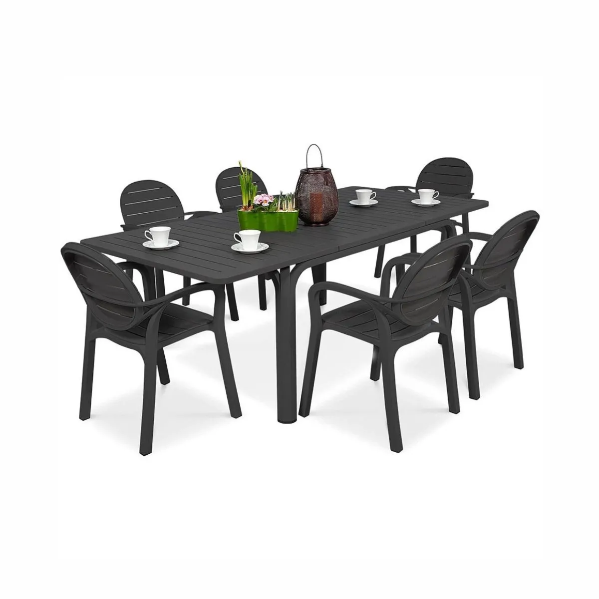 Zestaw ogrodowy Nardi PALMA/ALLORO - 6/140 Antracite