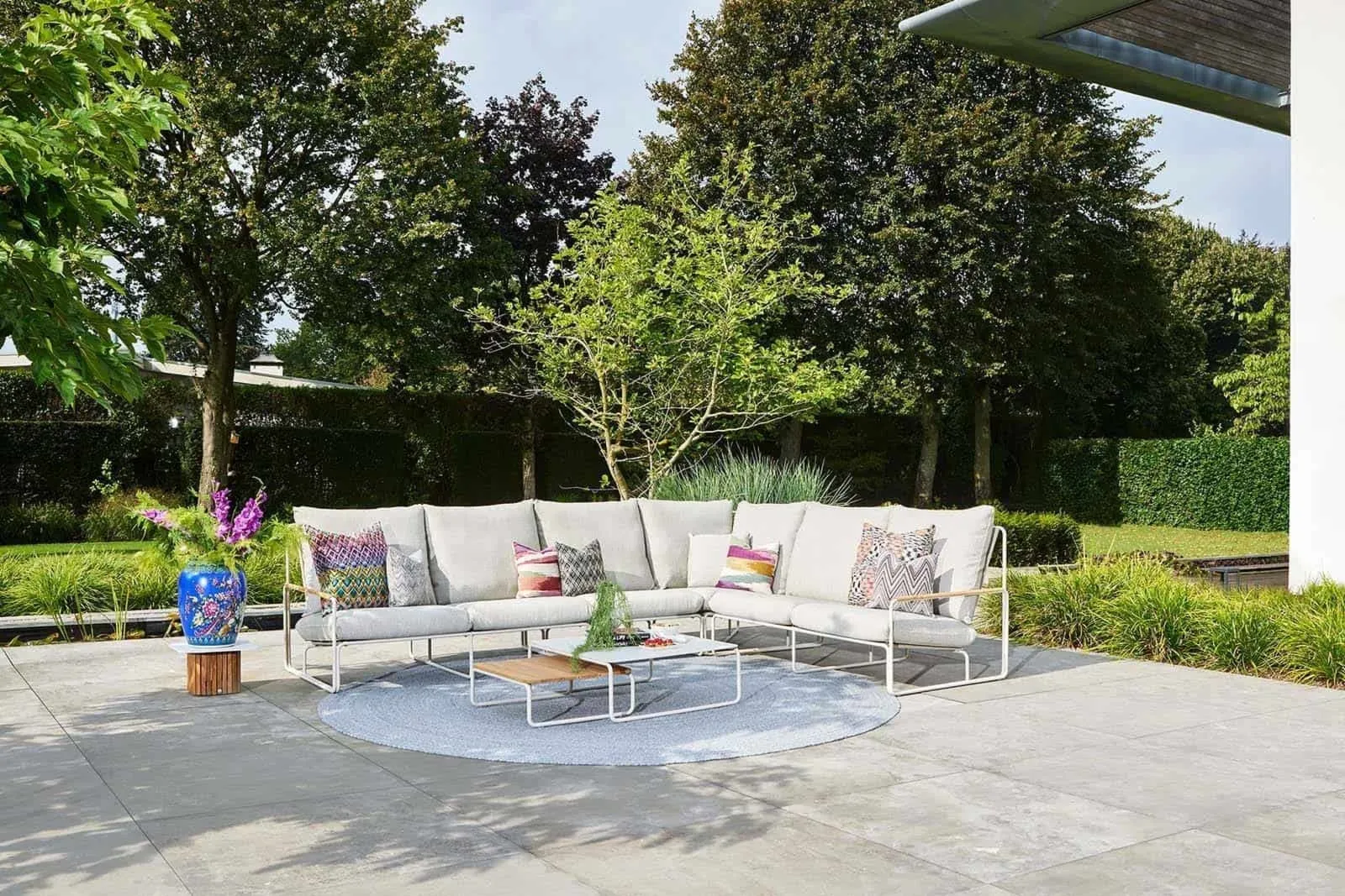 Zestaw ogrodowy wypoczynkowy MERANO II  ZUMM biały aluminium