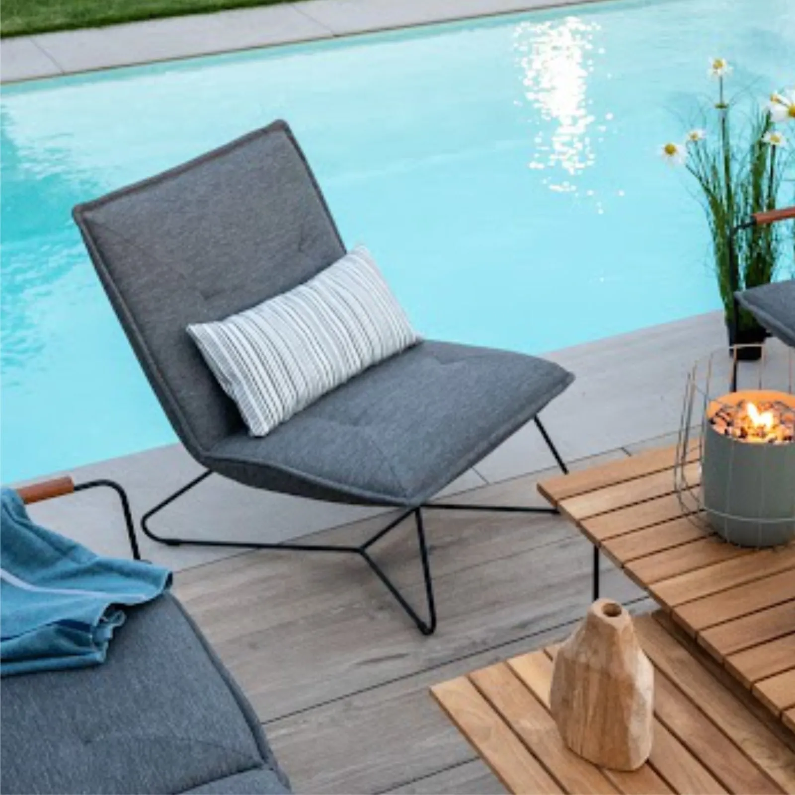 Fotel ogrodowy Bolzano Loft stalowy solidny