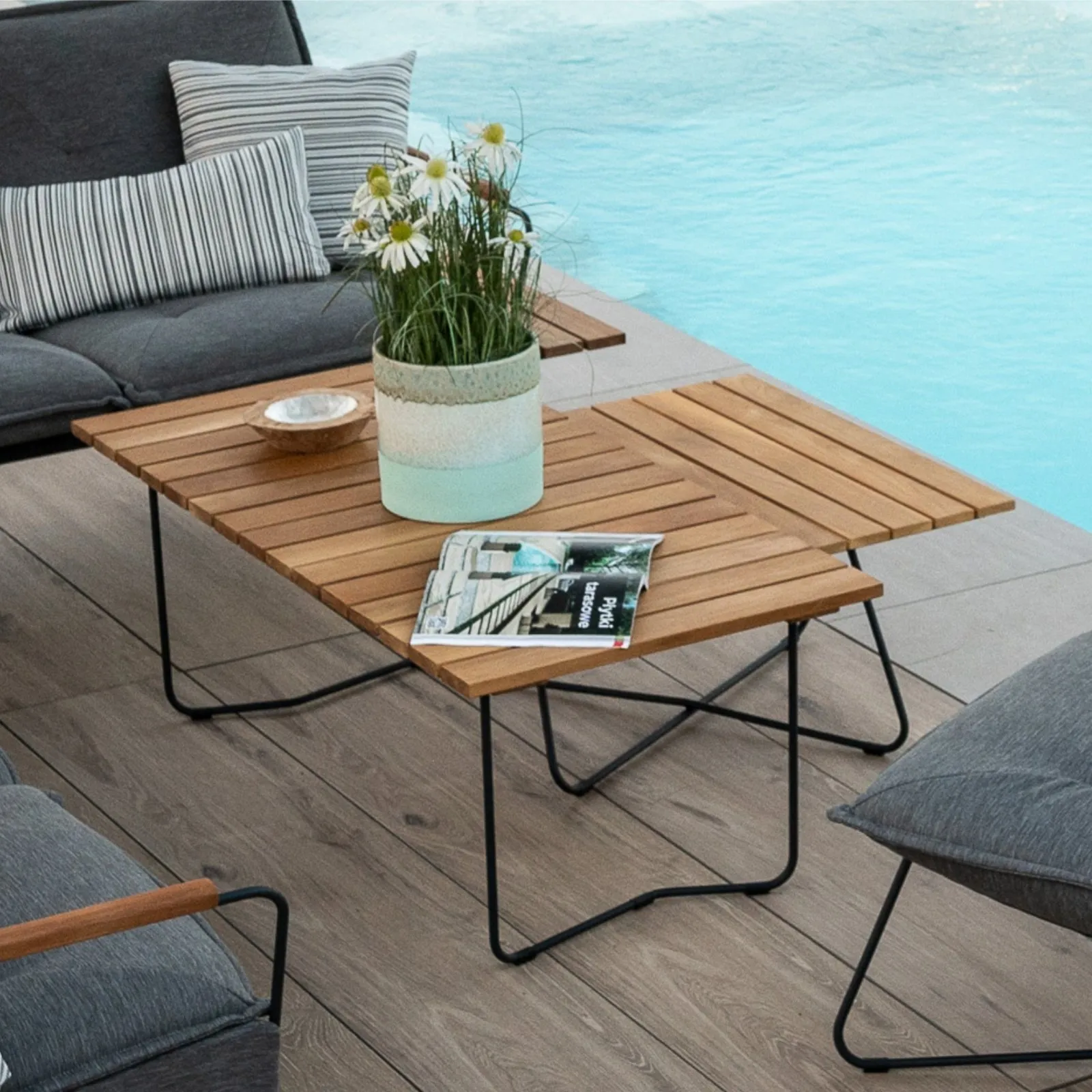 Stolik kawowy ogrodowy Bolzano Loft prostokątny 120x60